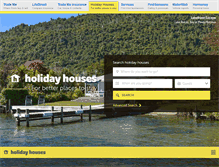 Tablet Screenshot of holidayhouses.co.nz